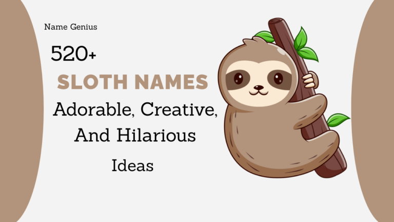 Sloth Names