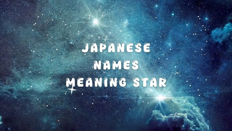 115+ japanese names meaning star