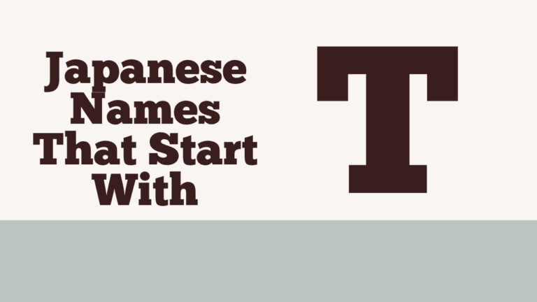 150+ Japanese Names That Start with T – Unique & Spiritual
