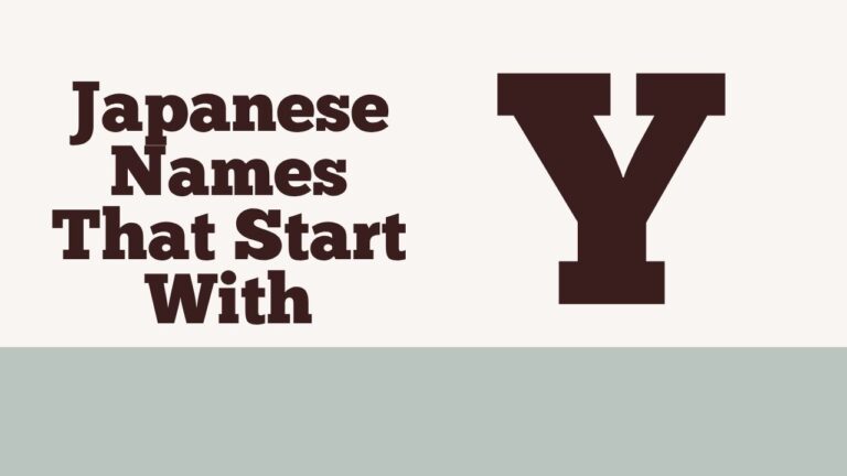 160+ Japanese Names That Start With Y – Unique and Historical