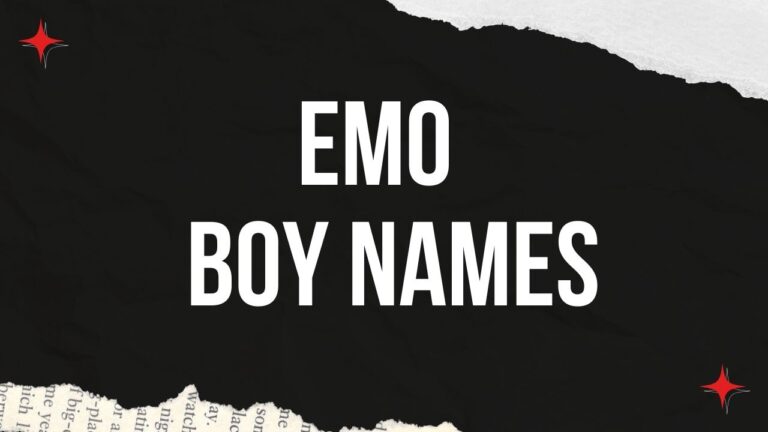 170+ Emo Boy Names – Unique, Dark, Cool & Beautiful Ideas