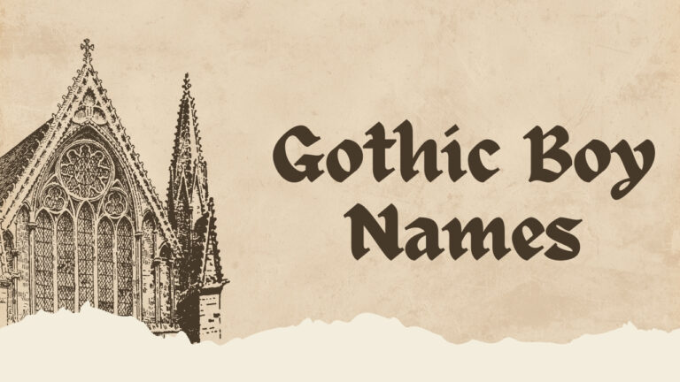 165+ Gothic Boy Names – Unique, Victorian & Ancient Picks