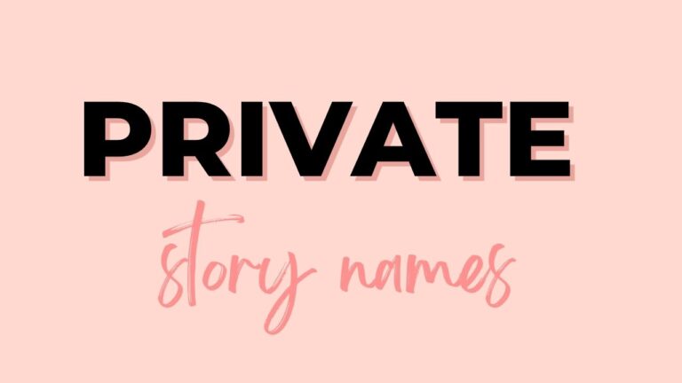 330+ Private Story Names for Snapchat and Instagram Funny, Cool & more