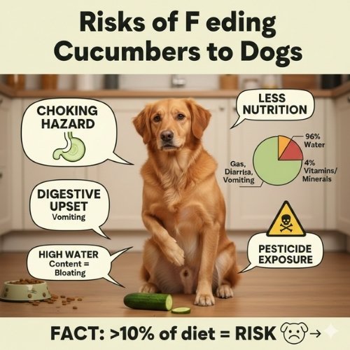 Risks of Feeding Cucumbers to Dogs